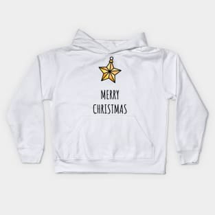 Christmas Greeting - Merry Christmas Kids Hoodie